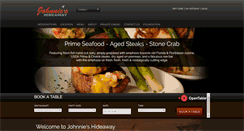 Desktop Screenshot of johnnieshideaway.com